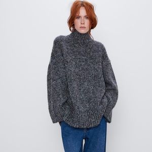 Zara oversized high neck sweater